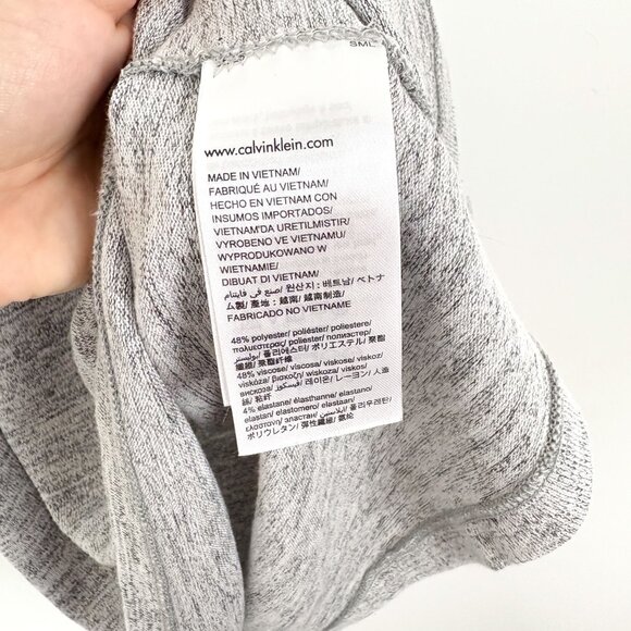 Calvin Klein Jeans Womens Knit Heather Grey Tank Top Size Small - Picture 4 of 4